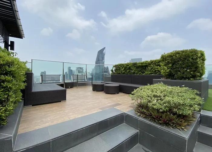 アパート Urban High-rise - Ultra Fast Wifi - Bts Phrom Phong *